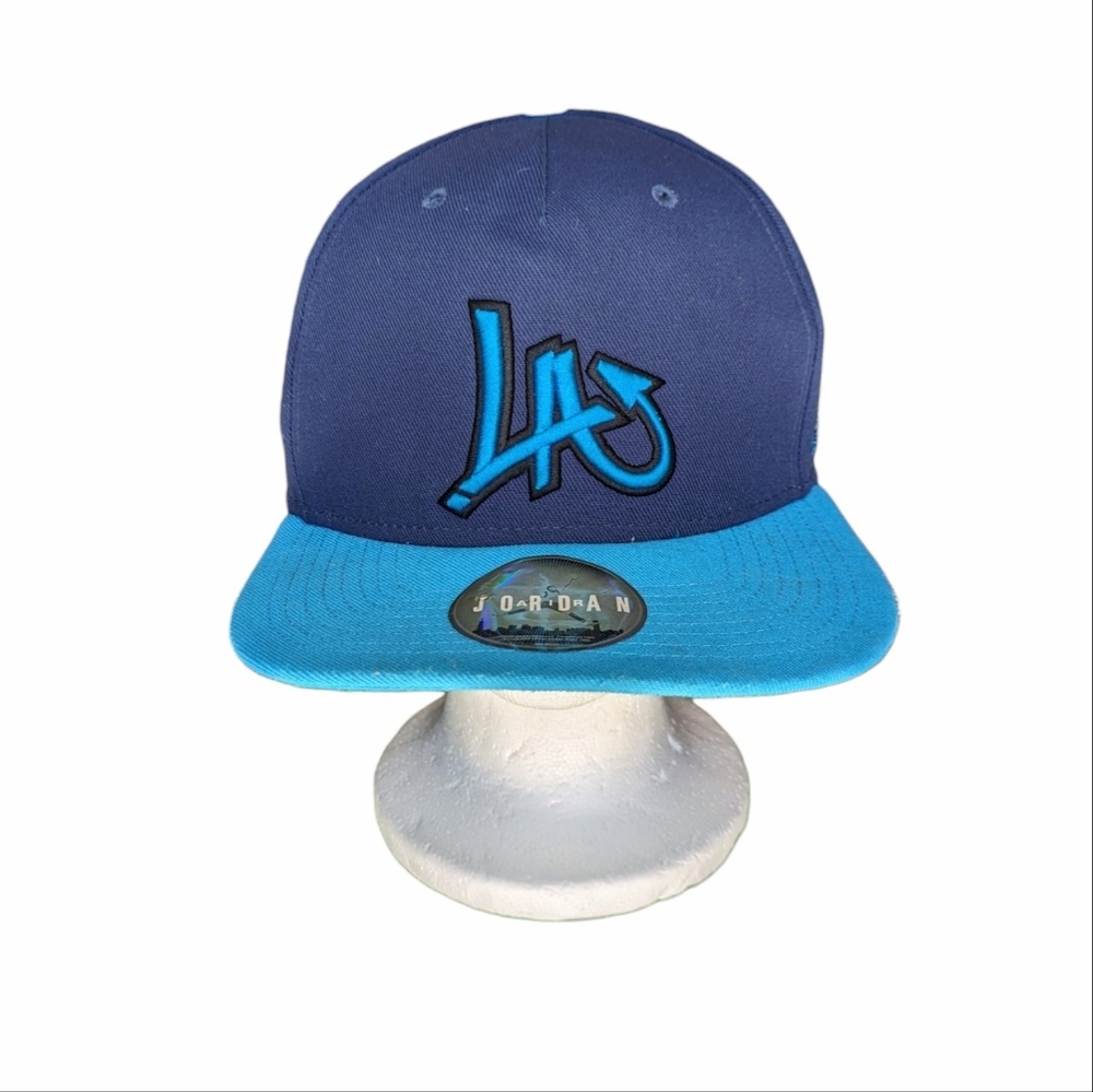 Air Jordan Jumpman Collection Rare Vintage LA Lakers Snap Back Hat Los Angeles